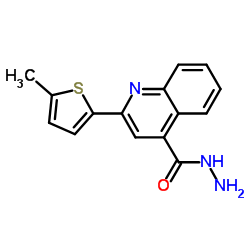 2-(5-Methyl-2-thienyl)-4-quinolinecarbohydrazide结构式