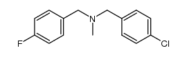 (4-chloro-benzyl)-(4-fluoro-benzyl)-methyl-amine结构式