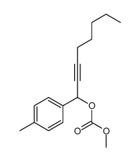 methyl 1-(4-methylphenyl)oct-2-ynyl carbonate结构式