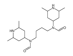 N-(2,6-dimethylpiperidin-4-yl)-N-[4-[(2,6-dimethylpiperidin-4-yl)-formylamino]butyl]formamide Structure