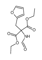 2-formylamino-2-furan-2-yl-methyl-malonic acid diethyl ester结构式