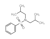 N,N-bis(2-methylpropyl)benzenesulfonamide结构式