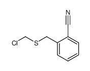 2-(((chloromethyl)thio)methyl)benzonitrile Structure