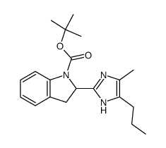 tert-butyl 2-(4-methyl-5-propyl-1H-imidazol-2-yl)indoline-1-carboxylate Structure