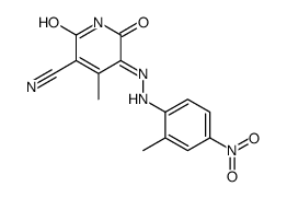 1,2-dihydro-6-hydroxy-4-methyl-5-[(2-methyl-4-nitrophenyl)azo]-2-oxonicotinonitrile Structure