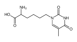 2-amino-6-(1-thyminyl)hexanoic acid结构式