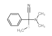 Benzeneacetonitrile, a-(dimethylamino)-a-(methylthio)-结构式