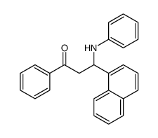 3-anilino-3-naphthalen-1-yl-1-phenylpropan-1-one Structure