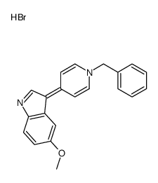 3-(1-benzylpyridin-1-ium-4-yl)-5-methoxy-1H-indole,bromide Structure