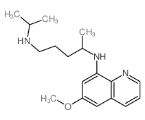 N-(6-methoxyquinolin-8-yl)-N-propan-2-yl-pentane-1,4-diamine Structure