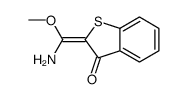 (2Z)-2-[amino(methoxy)methylidene]-1-benzothiophen-3-one结构式