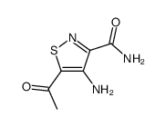 5-acetyl-4-amino-isothiazole-3-carboxylic acid amide Structure