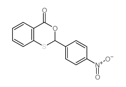 4H-3,1-Benzoxathiin-4-one,2-(4-nitrophenyl)-结构式