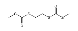 1,2-ethanediyl bis(methyl trithiocarbonate)结构式