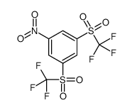 1-nitro-3,5-bis(trifluoromethylsulfonyl)benzene结构式