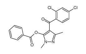 (5-benzoyloxy-1,3-dimethyl-1H-pyrazol-4-yl)-(2,4-dichloro-phenyl)-methanone结构式