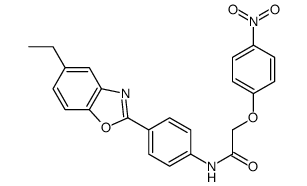 Acetamide, N-[4-(5-ethyl-2-benzoxazolyl)phenyl]-2-(4-nitrophenoxy)- (9CI) structure