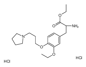 ethyl (2S)-2-amino-3-[3-ethoxy-4-(3-pyrrolidin-1-ylpropoxy)phenyl]propanoate,dihydrochloride结构式