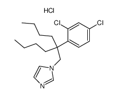 1-[β-butyl-β-(2,4-dichlorophenyl)hexyl]imidazole hydrochloride Structure