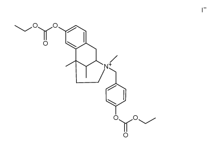 8-((ethoxycarbonyl)oxy)-3-(4-((ethoxycarbonyl)oxy)benzyl)-3,6,11-trimethyl-1,2,3,4,5,6-hexahydro-2,6-methanobenzo[d]azocin-3-ium iodide结构式