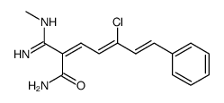 (2Z,4Z,6E)-5-Chloro-2-(N-methylcarbamimidoyl)-7-phenyl-hepta-2,4,6-trienoic acid amide Structure