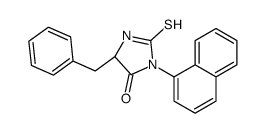 (5S)-5-benzyl-3-naphthalen-1-yl-2-sulfanylideneimidazolidin-4-one结构式