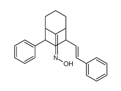 N-[4-phenyl-2-(2-phenylethenyl)-9-bicyclo[3.3.1]nonanylidene]hydroxylamine Structure