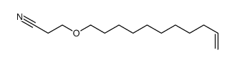 3-(10-undecenyloxy)propiononitrile结构式