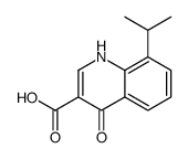 3-Quinolinecarboxylicacid,4-hydroxy-8-(1-methylethyl)-(9CI) Structure