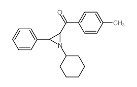 Ketone, 1-cyclohexyl-3-phenyl-2-aziridinyl p-tolyl, trans- picture