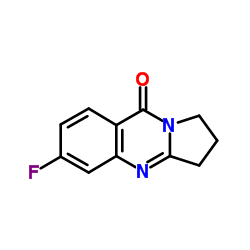 6-Fluoro-2,3-dihydropyrrolo[2,1-b]quinazolin-9(1H)-one结构式