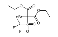 diethyl 2-bromo-2-(trifluoromethylsulfonyl)propanedioate Structure