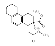 methyl 1-(methoxycarbonylmethyl)-2-methyl-3,4,5,6,7,8-hexahydro-1H-phenanthrene-2-carboxylate结构式