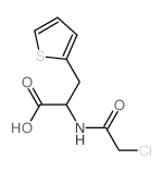 2-[(2-chloroacetyl)amino]-3-thiophen-2-yl-propanoic acid结构式