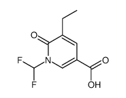 3-Pyridinecarboxylicacid,1-(difluoromethyl)-5-ethyl-1,6-dihydro-6-oxo-(9CI) picture