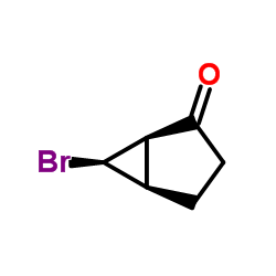 Bicyclo[3.1.0]hexan-2-one, 6-bromo-, (1-alpha-,5-alpha-,6-ba-)- (9CI) Structure