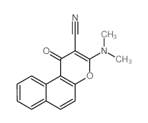 3-(dimethylamino)-1-oxobenzo[f]chromene-2-carbonitrile Structure