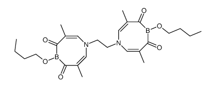 1,2-BIS(3,7-DIMETHYL-5-N-BUTOXY-1-AZA-5-BORA-4,6-DIOXOCYCL.结构式