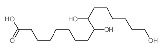 Hexadecanoic acid,9,10,16-trihydroxy- Structure