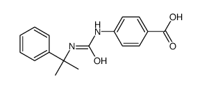 4-(2-phenylpropan-2-ylcarbamoylamino)benzoic acid Structure