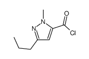 1H-Pyrazole-5-carbonyl chloride, 1-methyl-3-propyl- (9CI) Structure