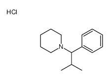 1-(2-methyl-1-phenylpropyl)piperidine,hydrochloride Structure