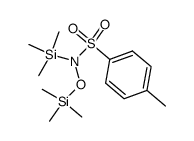 N-(p-methylbenzenesulfonyl)-N,O-bis(trimethylsilyl)hydroxylamine Structure