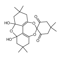 3a,4a-dihydroxy-2,2,4',4',6,6-hexamethyl-1,2,3,3a,4a,5,6,7-octahydro-4,8,10-trioxaspiro[cyclohepta[def]fluorene-9,1'-cyclohexan]-3a1(10a),4a1(7a)-diene-2',6'-dione Structure