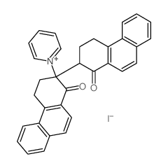 Pyridinium (9CI), 1-(1,2,3,3,4,4-hexahydro-1,1-dioxo(2, 2-biphenanthren)-2(1H)-yl)-, iodide picture