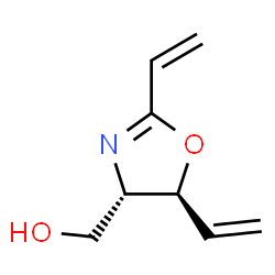 4-Oxazolemethanol, 2,5-diethenyl-4,5-dihydro-, (4S,5S)- (9CI) Structure