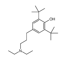 2,6-ditert-butyl-4-[3-(diethylamino)propyl]phenol Structure