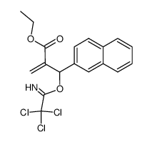 ethyl 2-methylene-3-(2-naphthyl)-3-trichloroacetiminoxypropanoate Structure