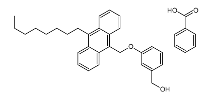 benzoic acid,[3-[(10-octylanthracen-9-yl)methoxy]phenyl]methanol Structure