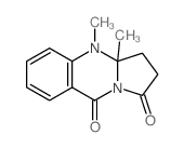 3a,4-Dimethyl-2,3,3a,4-tetrahydropyrrolo[2,1-b]quinazoline-1,9-dione结构式